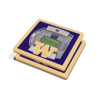 Youthefan Ncaa Washington Huskies 3D Stadiumview Coasters - Husky Stadium