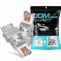 Jdm Astar High Performance Super Bright 1:1 Design 3020 Chips 3056 3156 3057 3157 4057 4157 Red Led Bulbs