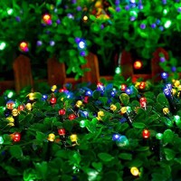 Solar String Lights Led Outdoor 200 Led Xmas Lights/Xmas Decor - Colored Christmas Lights Fairy Lights - Color Changing Waterproof Lights 73 Ft- Patio Lawn Landscape Decorative