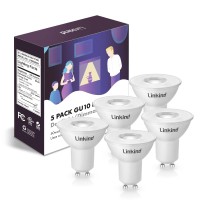 Linkind Gu10 Led Bulbs, Dimmable Mr16 Gu10 Led Bulbs, 50W Equivalent, 530Lm 5000K Daylight Track Light Bulbs, 40Ͽ