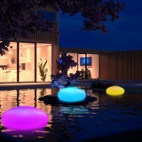 Blibly Solar Garden Lights Outdoor Glow Cobblestone Shape Lamp Garden Decor Light-White & Rgb Lights Waterproof Landscape Night Lights For Lawn/Patio/Path 1Pc