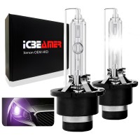 ICBEAMER 12000K 12V 35W D2S D2C D2R Xenon Factory HID Replacement for OEM Headlight low beam Light bulbs Lamp Purple