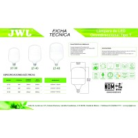 Jwj Type T Omnidirectional Led Spotlight 15W White Light