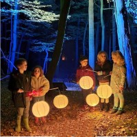 Paper Lantern Lights Battery Operated Remote Hanging Led Lantern Lights With Hook Super Bright Rgb White Warm White 15 Days Standby, 36 Hours Constant On For Lantern Tent Lighting(10 Lights+2 Remotes)