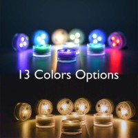 Paper Lantern Lights Battery Operated Remote Hanging Led Lantern Lights With Hook Super Bright Rgb White Warm White 15 Days Standby, 36 Hours Constant On For Lantern Tent Lighting(10 Lights+2 Remotes)