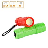 Whaply Small Mini Flashlights Pack Of 30,Assorted Colors,New Type Cob Light,With Battery