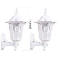 This 2pack of white Battery Powered Motion Activated Plastic LED Wall Sconces from MAXSA Innovations is ideal for porches doorways or around the house Beautiful and classically designed looking as good in the daytime as they do at night they can be mounte