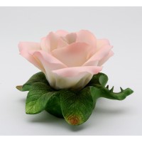 Cosmos Gifts Fine Elegant Porcelain Lighted Pink Rose Night Light Nightlight Figurine, 5-1/2