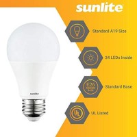 Sunlite 80598-Su Led A19 Bright Light Bulb, Dimmable 14 Watt (100W Equivalent), 1500 Lumens, Medium (E26) Base, Ul Listed, 1 Count (Pack Of 1), 5000K Super White