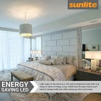 Sunlite 80598-Su Led A19 Bright Light Bulb, Dimmable 14 Watt (100W Equivalent), 1500 Lumens, Medium (E26) Base, Ul Listed, 1 Count (Pack Of 1), 5000K Super White