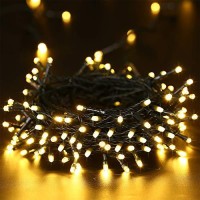 Lyhope Solar String Lights, 72Ft 200 Led 8 Modes Waterproof Outdoor Fairy String Lights For Garden, Patio, Home, Party, Wedding, Holiday, Xmas Tree, Outdoor Decor (Warm White, 2 Pack)