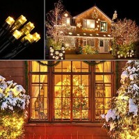 Lyhope Solar String Lights, 72Ft 200 Led 8 Modes Waterproof Outdoor Fairy String Lights For Garden, Patio, Home, Party, Wedding, Holiday, Xmas Tree, Outdoor Decor (Warm White, 2 Pack)