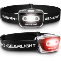 Gearlight 2Pack Led Headlamp - Outdoor Camping Headlamps With Adjustable Headband - Leightweight Headlight With 7 Modes And Pivotable Head - Stocking Stuffer Christmas Gifts For Men