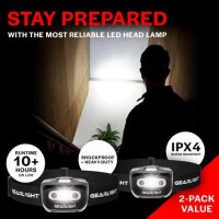 Gearlight 2Pack Led Headlamp - Outdoor Camping Headlamps With Adjustable Headband - Leightweight Headlight With 7 Modes And Pivotable Head - Stocking Stuffer Christmas Gifts For Men