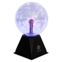 Kicko 7 Blue Plasma Ball Touch Sensitive, Nebula Thunder Lightning Plug-In Plasma Globe, Crystal Ball For Parties, Science Decorations, Props, Light Up Ball For Kids, Bedroom Decor, Home