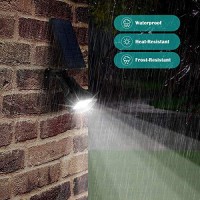 Urpower Solar Lights Outdoor, Upgraded 2 Modes Solar Lights 2-In-1 Waterproof Solar Spotlight Auto On/Off Solar Wall Lights Pathway Lights Landscape Lighting For Yard Garden Pool- Cool White (2 Pack)