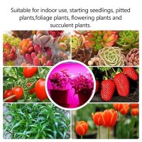 Mosthink Led Grow Light For Indoor Plants 20W Grow Light Strips With Auto Onoff Timer 48 Leds 4 Dimmable Levels Plant Light