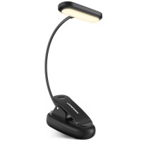 Lepower Book Light Dimmable Lightweight Reading Light 3 Brightness 3 Light Mode Eye Caring 9Led Book Light For Reading In Be