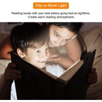 Lepower Book Light Dimmable Lightweight Reading Light 3 Brightness 3 Light Mode Eye Caring 9Led Book Light For Reading In Be