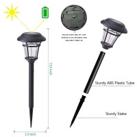 Maggift 12 Pack Solar Pathway Lights Outdoor Solar Garden Lights For Patio, Yard, Driveway