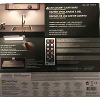 Capstone 4 Led Accent Light Bars With Remote Control Battery Operated