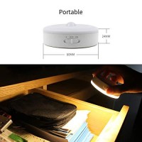 Motion Sensor Light 5V Usb Powered Led Puck Lights Rechargeable Motion Activated Closet Light Wireless Smart Under Cabinet Lighting Warm White Led Night Light For Bedroom Stair Hallway Decor (2 Packs)