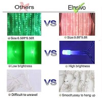 18 Colors Curtain Lights Color Changing, 98Ft X 98Ft 200 Led Christmas Rainbow Backdrop Lights With Remote, Multicolor Pink Green Waterfall Lights For Window Bedroom Wedding Wall Christmas Decor