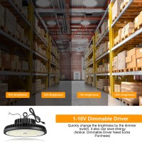 Treonyia Ufo Led High Bay Light, 200W Commercial Bay Lighting 1-10V Dimmable Etl Listed 28000Lm 5000K, 5' Cable With Us Plug Led Shop Lights For Warehouse Workshop Garage Factory