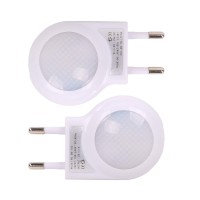 Omeet Eu 2Pin Plug Portable Plugin 07W Travel Led Night Light With Usb Wall Charger 2 Pack Of White