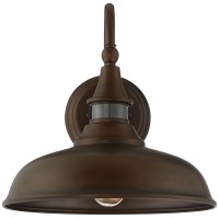 John Timberland Gough Rustic Farmhouse Outdoor Barn Light Fixture Bronze 12 1/2