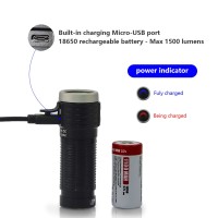 Thrunite T1 Magnetic Tailcap Edc Flashlights Usb Rechargeable Flashlight Stepless Dimming 1500 Lumens Xhp50 Cool White Led Fl