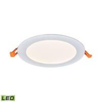 Mercury 6-Inch Round Recessed Light In White - Integrated Led