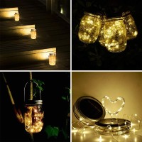 Sunkite Solar Mason Jar Lights 8 Pack 15 Led Waterproof Fairy Firefly Jar Lids String Lights With Hangersno Jars Patio Yard