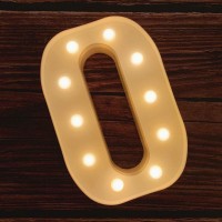 Mumuxi Marquee Light Up Letters | Large Light Up Numbers | Battery Powered And Bright With Every Letter Of The Alphabet | For Wedding, Birthday, Party, Celebration, Christmas Or Home Decoration (O)