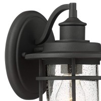 John Timberland Markham Modern Outdoor Wall Light Fixtures Set Of 2 Textured Black 10 1/2