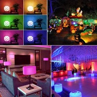 Color Changing Light Bulb, Rgb Led Light Bulbs With Remote Control, Dimmable 5W, 500Lm, E26 Screw Base Bulbs, Decorative Flood Lights, Mood Light -Timing,12 Color Choices, Great For Home, Stage, Party