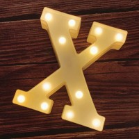 Mumuxi Marquee Light Up Letters | Large Light Up Numbers | Battery Powered And Bright With Every Letter Of The Alphabet | For Wedding, Birthday, Party, Celebration, Christmas Or Home Decoration (X)