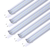 Trlife 4Ft Led Light Bulbs, T8 4Ft Led Tube Lights 28W 6000K Cool White, 3360 Lumens Dual Row Leds Replacement For 4Ft Fluorescent Fixture, Clear Cover, Ballast Removal, Dual-End Powered(25 Pack)