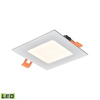 Mercury 4-Inch Square Recessed Light In White - Integrated Led