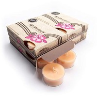 Butter Pecan Pie Premium Tealight Candles Bulk Pack - Highly Scented With Natural Oils - 24 Beige Tea Lights - Beautiful Candlelight - Made In The Usa - Bakery & Food Collection