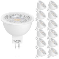 Mlambert 12 Pack Mr16 Led Bulbs 50W Halogen Equivalent,2700K Warm White,5W Gu5.3 Mr16 12V Spotlight Bulb,Non-Dimmable,45 Beam Angle For Landscape