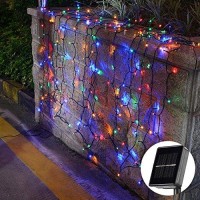 Multi-Color Solar Christmas String Lights,72Ft 200 Led Waterproof Fairy String Lights Hanging For Indoor/Outdoor Commercial Decor Ambiance Lighting For Garden Backyard Wedding Holiday Party(8 Modes)