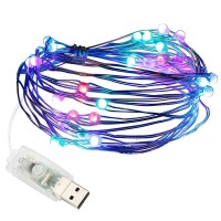 Usb Led Multi Color String Lights, Fvtled 16.4Ft 50 Leds Smd3526 Usb Powered 31 Modes Color Changing Starry Lights For Indoor Bedroom Party Decoration Wedding