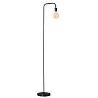 Oabright Industrial Floor Lamp For Living Room, 100% Metal Lamp, Ul Certified E26 Socket, Minimalist Design For Decorative Lighting, Stand Lamp For Bedroomofficedorm, Etl Listed (Black)