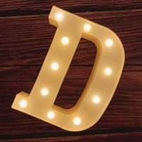 Mumuxi Marquee Light Up Letters Large Light Up Numbers Battery Powered And Bright With Every Letter Of The Alphabet For Wedding, Birthday, Party, Celebration, Christmas Or Home Decoration (D)