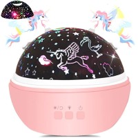 Chritmas Unicorn Gifts For Girls Star Night Light Projector Toys For Kids Toddlers Girl Gifts For 1 2 3 4 Years Old Baby Nurse