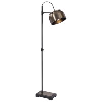 Showcasing an Industrial Style44 This Reading Lamp is Finished in a Plated Antique Brass with Aged Black Metal Details46 The Metal Shade Pivots Up and Down46 FeaturesLamps combines Premium Quality Materials with Unique High45style DesignWith the advanced 