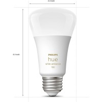 Philips Hue Smart 60W A19 Led Bulb - Soft Warm White Light - 2 Pack - 800Lm - E26 - Indoor - Control With Hue App - Works With Alexa, Google Assistant And Apple Homekit