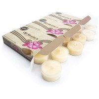 Vanilla Premium Tealight Candles Variety 3 Pack (18 Highly Scented Tea Lights) - Vanilla Bean, Cinnamon Vanilla, Vanilla Maple - Made With Natural Fragrance Oils - Collection