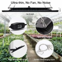 Bozily Ip67 Waterproof Plant Light, 450W Full Spectrum Grow Lights For Indoor Plants, Hanging Outdoor Led Grow Lights, No Noise, Heat Dissipation, Growing Light For Seedling Blooming Fruiting